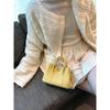 Bolsa Transversal 2026 Lançamento Novo Sensação de Luxo Rosa e Branco Couro Bovino Camada Superior Mini Bolsa Jardim Para Mulheres Bolsa Simples Para o Dia a Dia