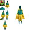 Wanda Vision Cosplay Jumpsuit Outfit With Cloak For Halloween