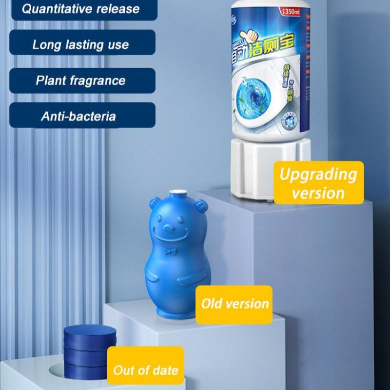 Blue Bubble Toilet Automatic Cleaner with Long Lasting Fragrance and Deodorizing Function Household Bathroom Bowl Deodorizer