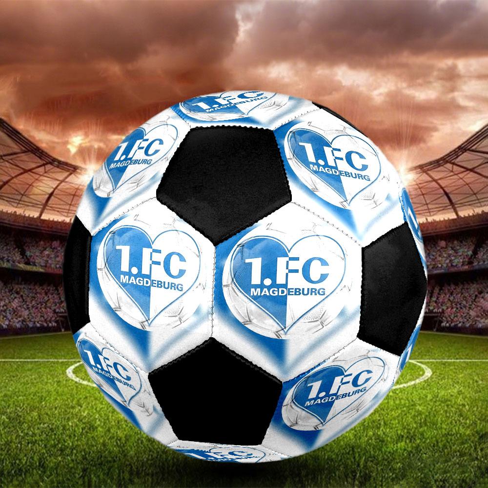 1 pz 1 FC Magdeburg Pallone da Calcio Taglia 5 Pallone da Calcetto Indoor alla Moda Colorato Gioco in Cortile - Ottimo Regalo per Appassionati di Sport HE2