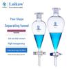 Leigu High Borosilicate Glass Pear Separatory Funnel