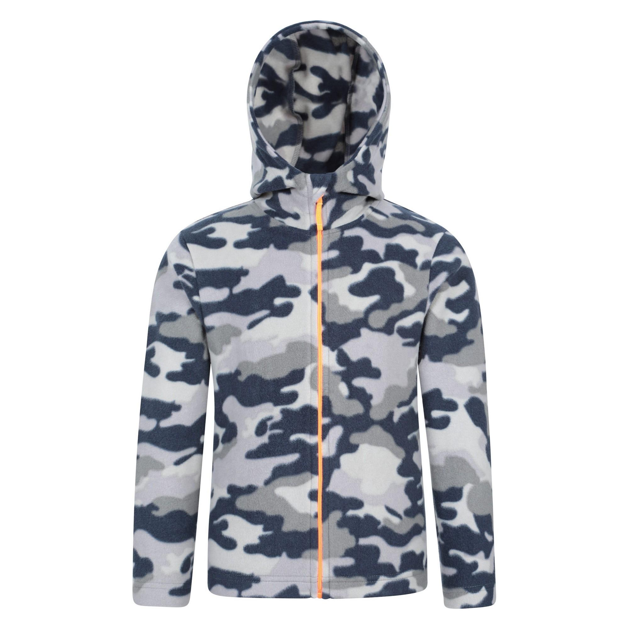 Sudadera con capucha de camuflaje Pursuit II para niños de Mountain Warehouse 3-4 Years gris