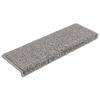 VidaXL Tapis d'escalier 10 pièces 65 x 21 x 4 cm Gris Bord rectangulaire 149815