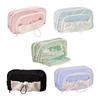 Aesthetic Pencil Bag Multi-Layer Pencil Case Large Capacity Pen Bag For Organizing School Supplies