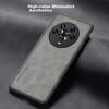 Honor Magic4 Phone Case, Magic4 with Full Lens Protection, Silicone Soft Edge, Shockproof, Ultra-Thin, Simple And Leather Texture Case, Quiet Black