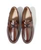 Firenze Atelier Wood-Welt Outsole Cowhide Boat Shoes 1190 [Wine Brown]