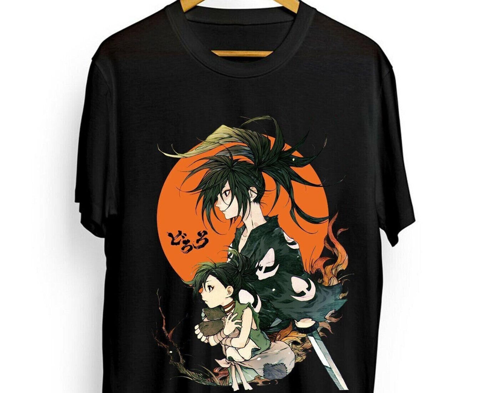 Unisex Dororo Anime T-Shirt, Hyakkimaru Graphic Tee Manga Shirt S