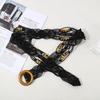Personality Woven Weave Belt Wax Rope Hollow Out Ethnic Style Waistband Holiday Style Round Waist Rope Women