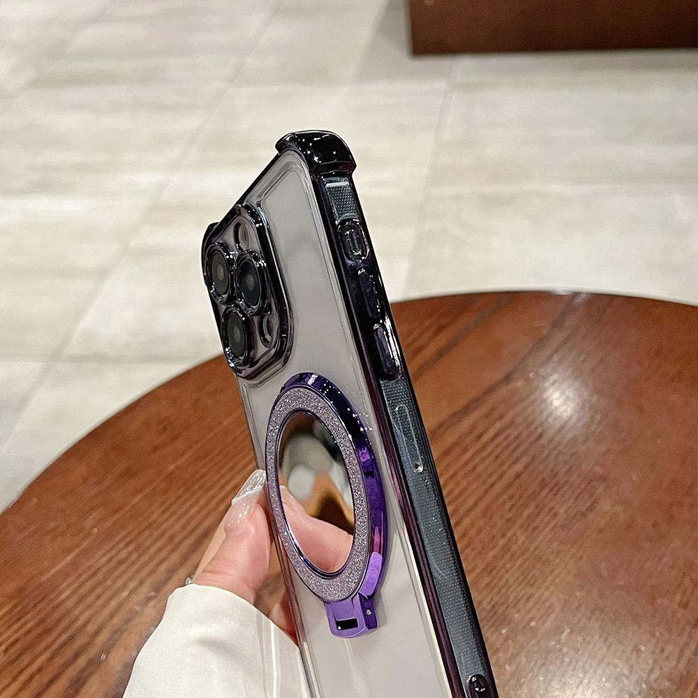 Beschichtung Spiegelhalter Ständer Weiches Silikon Vier Ecken Luftkissen Stoßfeste Schutzhülle für Samsung Xiaomi Poco Redmi