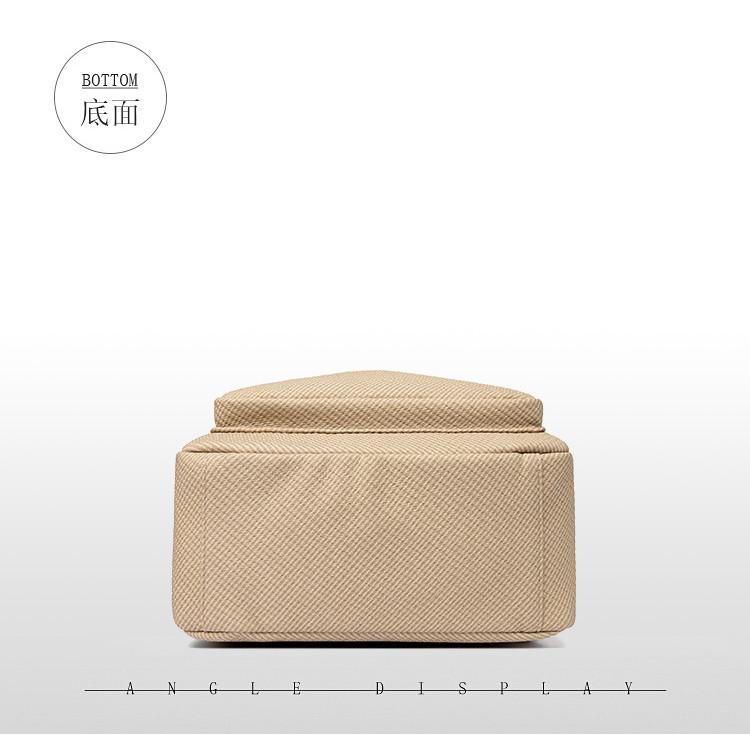 IELGY Ladies Large-Capacity Solid Color Temperament Fashion Backpack Casual Korean Simple Travel Backpack