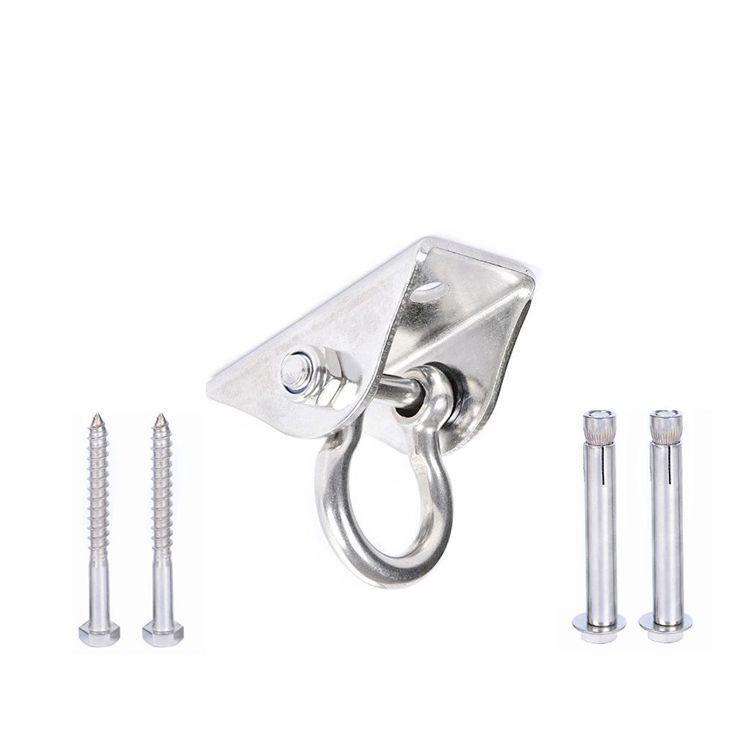 Вертлюжный крюк из нержавеющей стали 304 для установки гамака, боксерского мешка, кресла и качелей