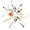 1 Set 83MM Golf Tee with Anti-lost Cartoon Tee Hanger Sharp Tip Golf Ball Holder Golf Training Aid Spike Golf Accessories Golfer Gifts