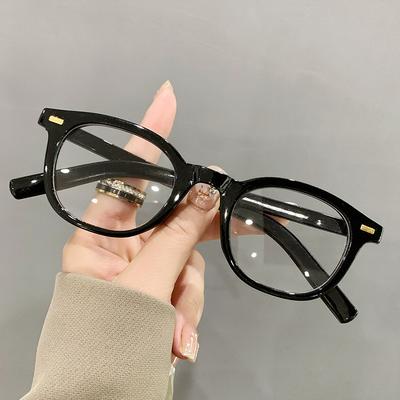 Pc Glasses Frame Men'S And Women'S Trend Solid Color Flat Glasses Personalized Anti-Blue Reading Glasses
