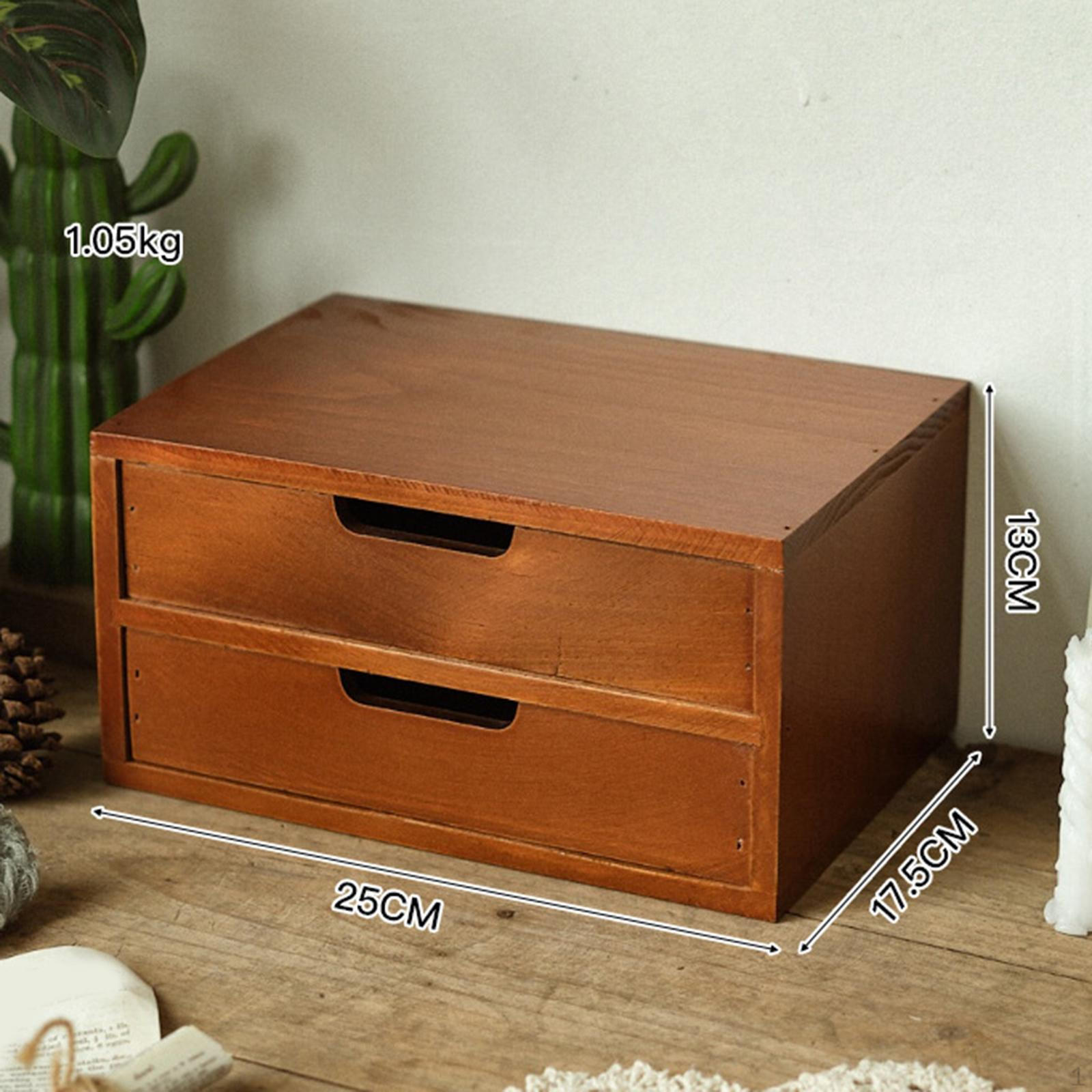 

Настольный органайзер с ящиком для использования в помещении 25x17.5x13 cm_2 Drawers