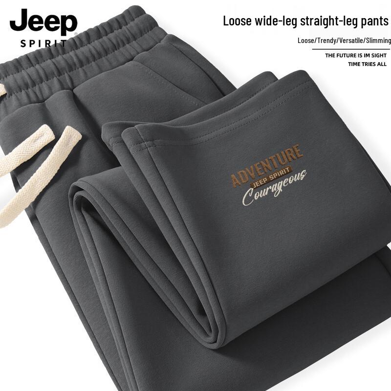 

JEEP SPIRIT Men s 2025 Loose Straight-Leg Casual Sport Pants L (175cm)