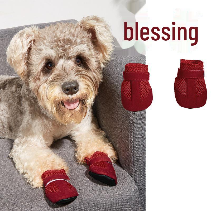 Summer Mesh Breathable Dog Shoes - Casual and Comfortable for Indoor Use
