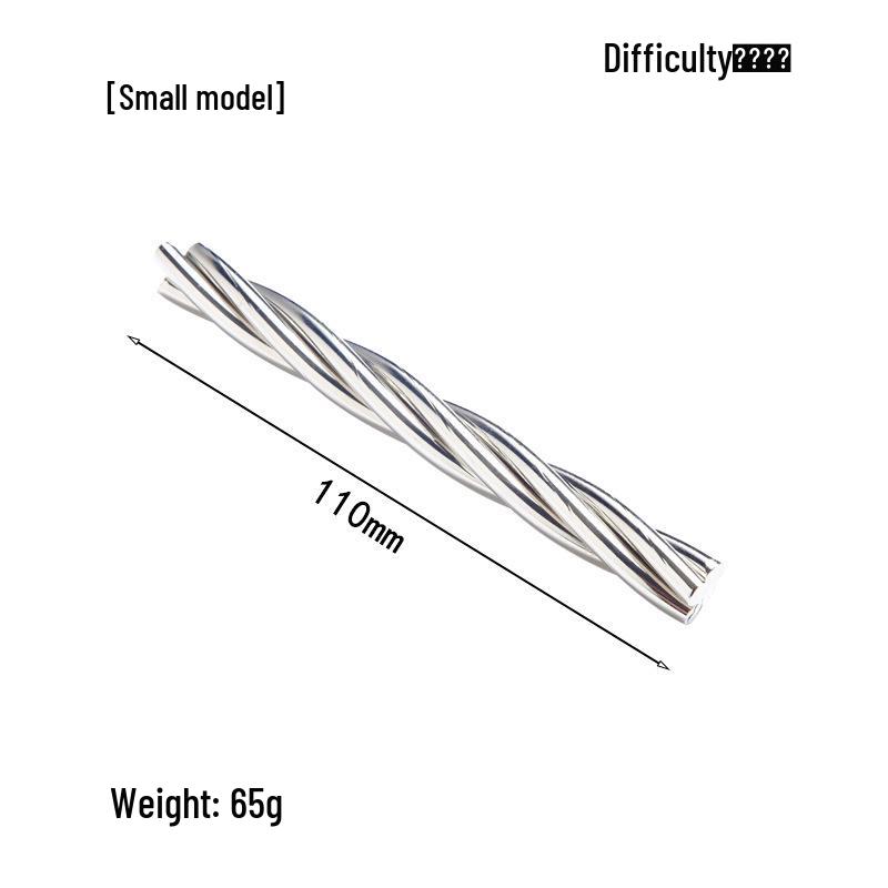 Intelligence Puzzle Zinc Alloy Disentanglement Rings - Unlock Nine Linked Rings Kongming Luban Lock Educational Toy
