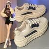 Korean Style White Shoes Women's  Autumn New Ins Student Leisure Street Shot Shoes Women's Platform Heightened Sneakers