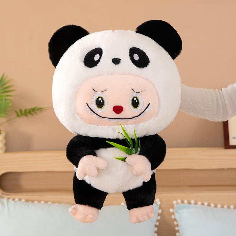 

Преображенные Плюшевые Игрушки Панды из Бамбуковой Ткани, Детские Подарки на День Рождения, Домашнее Украшение, Подарки для Мероприятий 40cm【0.45kg】