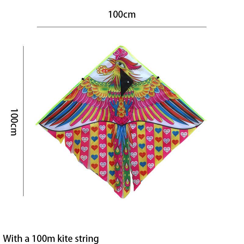 1 Meter Printed Multi-tail Kite For Children Easy To Fly Cartoon Kite Small Kite