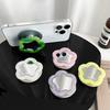 Elegant Flower Mirror For Magsafe Magnetic Phone Stand For iPhone 17 Foldable Phone Case Holder Ring Kickstand