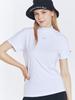 TAKEOFF Basic Short Sleeve Half Neck T-Shirt (White)