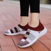 Light Women's Running Sports Shoes Breathable Mesh Knitted Walking Shoes Soft Flats Slip-on Casual Sneakers