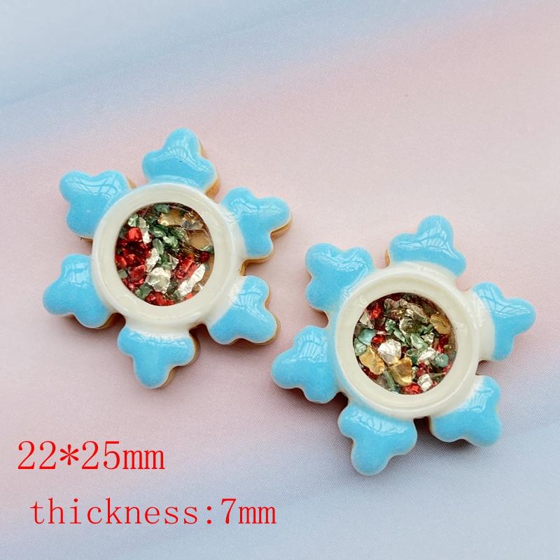10Pcs Cute Mini Shining Christmas Series Flat Back Resin Cabochons Scrapbooking DIY Jewelry Craft Decoration Accessorie F68