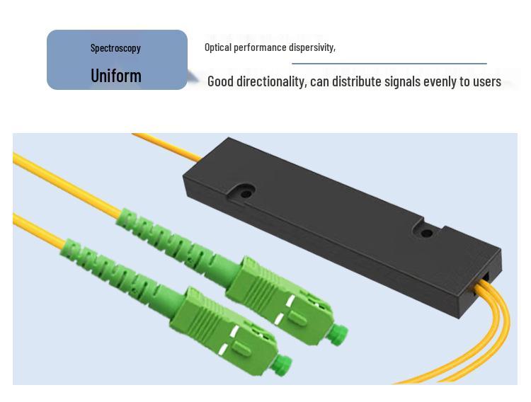 Telecom-Grade 1x2 SC/APC Splitter Fiber Optic Patch Cord