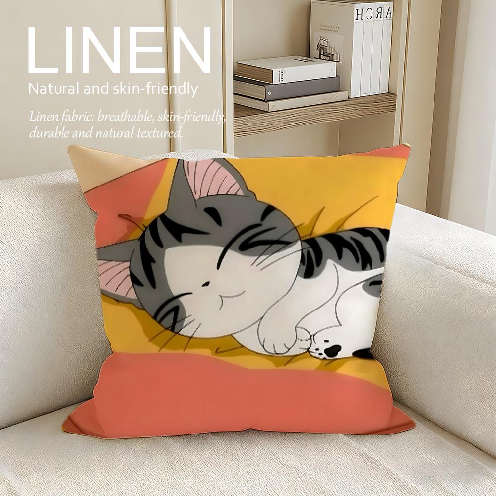 Cute Chis Sweet Home Cushion Cover Pillowcase Set Pcs x x Breathable Washable Sofa Cushion Cover