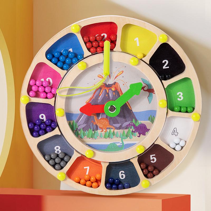 

Montessori Wooden Children s Educational Clock & Maze Toy