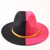 Popular European and American Classic Double-color Wide-brimmed Top Hat Men's and Women's Fashion OL Style Cowboy Hat Jazz Hat