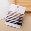 Dopamine Korean Minimalist Milk Coffee Hairpin for Women - Seamless Edge Side Bangs Clip for Frizzy Hair