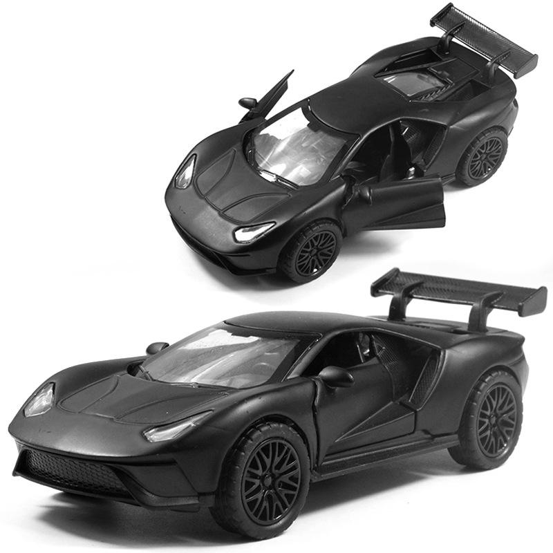 Bag 1:36 Alloy Sports Car Model with Sound and Light Pull Back Door Children's Toys Car Boy Women's Gifts Wholesale
