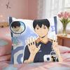HHaikyuu Anime Role Cushion Cover Square Short Plush Pillow Case Living Room Sofa Home Decor Funda X