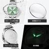 OLEVS Women's Quartz Watch Lightweight Waterproof Stainless Steel Luminous Blue Color