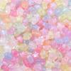 100pcs 10mm Mermaid Color Acrylic Luminous Beads Colored Stars Loose Spacer Bead For DIY Bracelet Necklace Accessories Wholesale