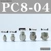 Pneumatic Push-to-Connect Air Hose Fitting - Quick Connectors PC6, PC8, PC12 (M5 Thread)
