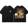 One Piece 2026 New Hot Portgas D Ace Unisex Tshirt Summer New Anime Doublesided Printed Casual Parentchild Shirt