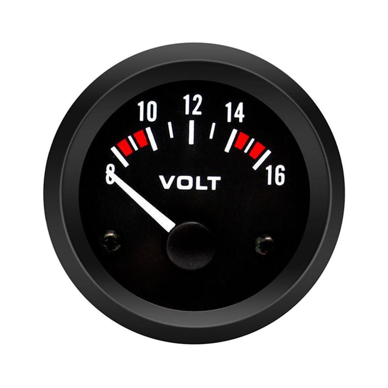Car Voltmeter Durable Premium Voltage Meter Gauge Electronic Voltmeter Voltage Gauge for Bicycle Truck Boat Automotive Car