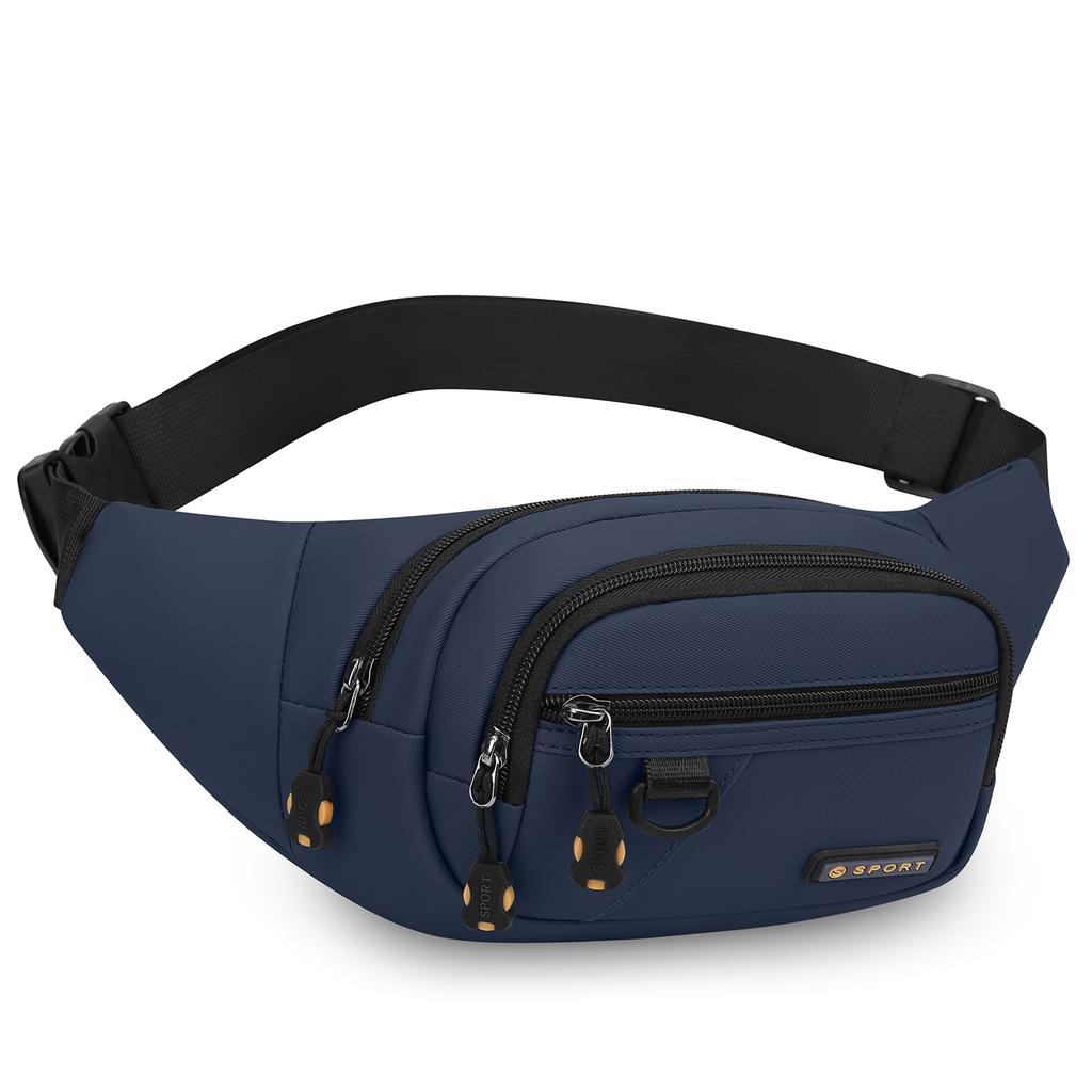 Large Capacity Unisex Waist Bag Waterproof Wear-Resistant Casual Travel Chest Bag for Sports and Business Single Shoulder