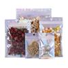 Eyelashes Package Holographic Laser Resealable Zip Lock Foil Cosmetic Hologram Bags for Party Favors & Food Storage