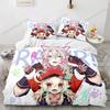 Genshin Impact Bedding Set Game 3d Print Bed Linen Quilt Soft Duvet Cover Sets Home Textile Queen King Size Girl Boys Room Decor