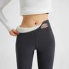High-Waist Elastic Thickened Yoga Leggings - Solid Color, Casual, Slimming Women's Sports Pants