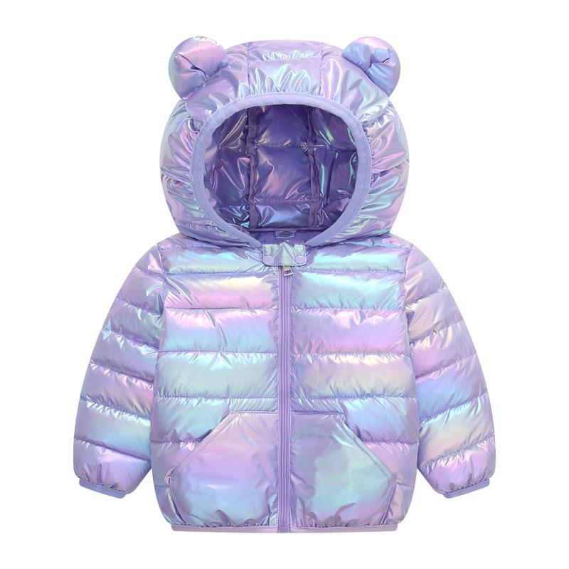 2025 Autumn/Winter Cartoon Children's Down Jacket - Lightweight Short Cotton Coat for Boys and Girls