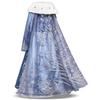 Velvet Elsa Princess Dress for Girls: Autumn/Winter Style with Puffy Skirt - Perfect for Performances and Christmas.