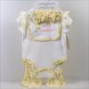 4-Piece Baby Girl Set: Headband, Bodysuit, Socks, Pants (0-3M)