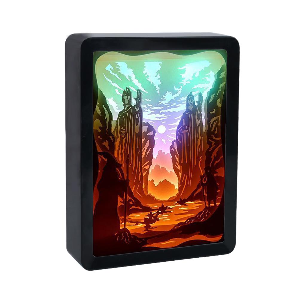 Anime Lichtbox 3D Led Nachtlicht Prinzessin DIY Papierschnitt Schattenbox Licht Bilderrahmen Atmosphäre Licht Raumdekor Kinder Geschenk