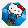 1PC Robot Hello Kitty - Custom Name Automatic Folding Umbrella - Compact 8-Rib Design, Durable Plastic & Iron, Daily Use S0106002