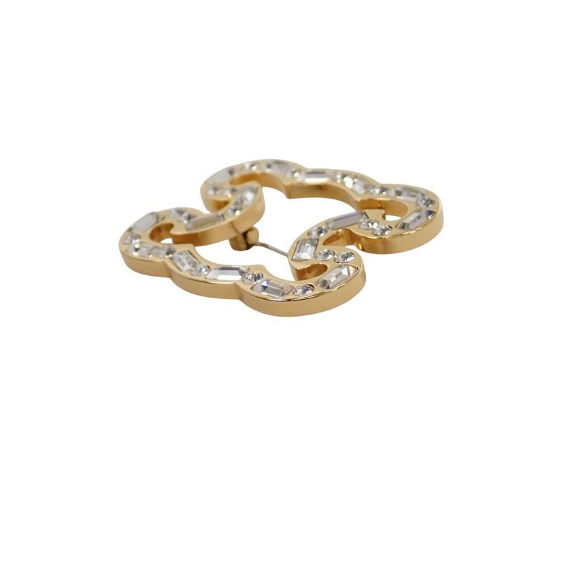 CELINE 461FQ6SBS.35OR Broche guld krystal/metal Kvinder